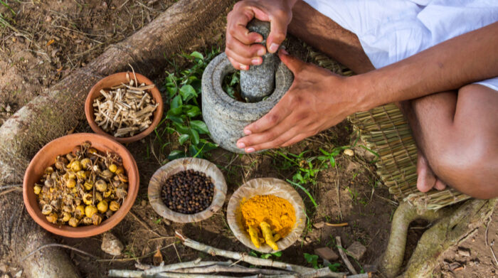Die ayurvedische Medizin ist von der WHO anerkannt und wird von mehr als 80 % der indischen Bevölkerung genutzt. © Shutterstock Nila Newsom